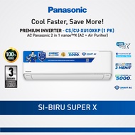 Panasonic CS/CU-XU10XKP AC Inverter + Nanoe-X + WLAN Built In [1 PK]