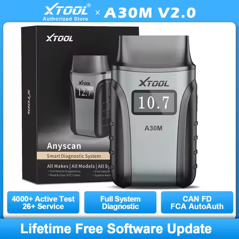 Newest XTOOL Anyscan A30M Lifetime Free Update ALL System Car Diagnostic Tools 26 Resets Bi-directio