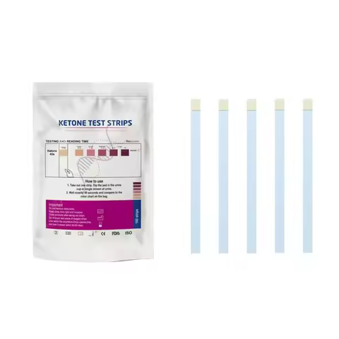 100pcs Urinary Ketone Strips Urine Analysis Keto Strips Healthy Diet Body Tester for Test Body Fat H