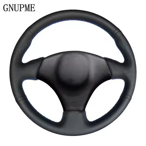 GNUPME Black Artificial Leather Car Steering Wheel Cover For Toyota Celica 1998-2005 RAV4 1998-2003 