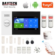 DAYTECH Wireless WiFi/GSM Alarm System TA04 Full Touch Color Screen With Door Sensor Motion Detector