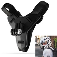 Adjustable Strap Full Face Motorcycle Helmet Chin Mount Bracket for GoPro 8 Sports Camera