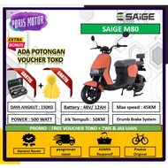 PROMO Sepeda Listrik Saige M80 Garansi resmi