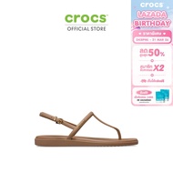 CROCS รองเท้าแตะผู้หญิง MIAMI THONG FLIP รุ่น 209793-2JJ - MILK CHOCOLATE
