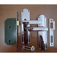 PUTIH Sbs Handle Set Door Lock/Door Handle Complete White