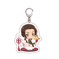 Bandai | Hetalia Acrylic Keychain Arthur Alfred Transparent Anime Keychain Acrylic Stand Keyring