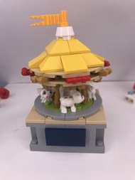 Lego moc 旋轉木馬 (可轉動) carousell merry go round 不連豬仔 10196