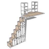 Loft bed customize/ceiling loft bed customize