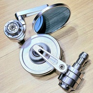 กระจกปลายแฮนด์ rzm mini กระจกตัดแสงมอเตอร์ไซต์ cnc กระจกปลายแฮนด์ vespa กระจกปลายแฮนด์ lambretta กระ
