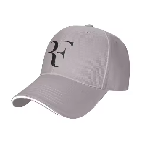 RF Roger Federer Patch Tennis Women Men Baseball Cap New Outdoor Cap 2026 Sunscreen Hats Spring Adju