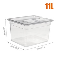 11L Sous Vide Container with Lid 11 Liter Water Tank Bath for Circulator Sous Vide Culinary Immersion Slow Cooker