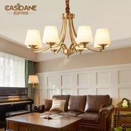 S-66/ American Copper Chandelier Living Room Lamps Country Copper Lamps Modern Minimalist Bedroom Study and Restaurant C