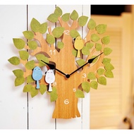 Japan design Funky Tree Wall Clock with pendulum | Children Kids Colorful Cool