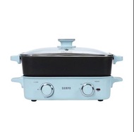 SAMPO聲寶 多功能火烤萬用爐(附深煮鍋、煎烤盤、不鏽鋼蒸盤) TG-HA12C