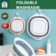 Home Folding Basin Student Dormitory Washbasin Portable Outdoor Compression Basin Besen Lipat Plastik Tong Air Lipat