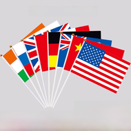 Small Flags of Various Countries Foreign Hand Signal Flag Banneret China USA UK Canada Australia Wor