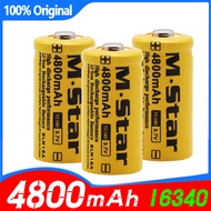 /Rechargeable Battery 16340 Li-ion 3.7V 4800mAh CR123A 100% Original Legit Lithium Rechargeable Batt