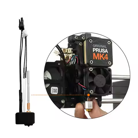 Prusa MK4 Compatible Hot End Dual Metal Build Precise Filament Feed Durable Stable Professional Upgr