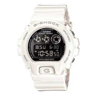 CASIO卡西歐G-SHOCK 黑色三眼錶盤 多功能 防水防震 戶外運動男士腕表DW-6900NB-7 白色 1塊