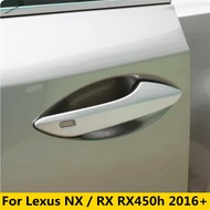 CJ7F ด้านนอกรถประตูดึงdoorknob Handle Clasingชามprotector Decor Strickersฝาครอบtrim Fitสำหรับlexus N