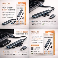 M-Tech USB Hub 3.0 CR50 3Port + SD TF With Type C OTG 5in1 Card Reader
