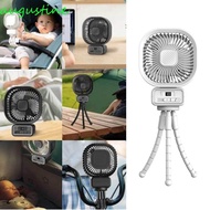AUGUSTINE Mini Desktop Fan, Durable 270°Rotate Clip-on Stroller Fan, Easy To Carry USB Rechargeable Detachable Portable Cooling Fan with Flexible Tripod Camping
