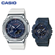 G-Shock เบบี้-G ของแท้เซ็ตคู่นาฬิกาสปอร์ต GM2100 BA110สองแสดงเวลากันน้ำกันกระแทกและกันน้ำเวลาโลกไฟ L