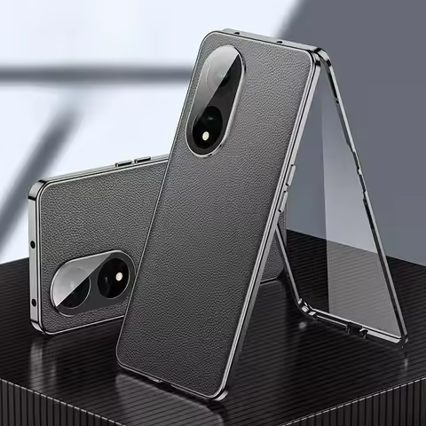 Full Protection Case for Realme 13 Pro Plus Tempered Glass Double Sided Bumper Leather Phone Cover f