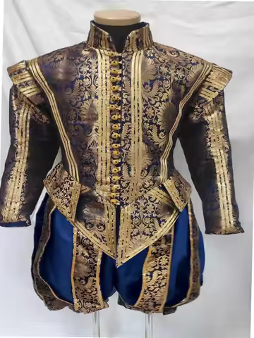 Tudor Elizabeth Nobleman Prince King Henry Cosplay Costume Medieval Renaissance Royal Noble Suit