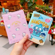 Cartoon Passport Cover Kuromi Passport Holder Sampul Pasport Cover Passport Case Card Slot Cover Pas