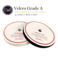 (ROLL)VELCRO HOOK & LOOP 3/4", 1" DAN 2 INCI BERKUALITI GRED A (100% NYLON)