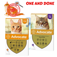 Advocate Flea Treatment for Cats Kittens Cats mange kurap kutu kucing ear mites deworm cacing