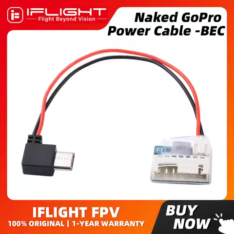 iflight Naked GoPro Power Cable -BEC Type-C 90 degree to balance plug Compatible with GoPro 6/7/8/9/