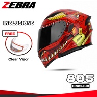 ZEBRA FF805 DINOSAUR DESIGN MODULAR HELMET DUAL VISOR MOTORCYCLE