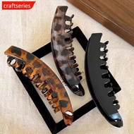 CRAFTSERIES Simple Solid Color Banana Clip Convenient And Fashionable Hairpin Suitable For Women And