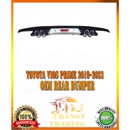 ❀Toyota Vios 2019 to 2022 4th generation Rear Bumper Lip Diffuser Black Chrome 2020 2021