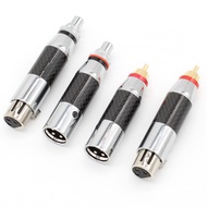 PURELINE Rhodium plated XLR to RCA adapter RCA male to XLR male female adapter XLR to RCA Female Mal