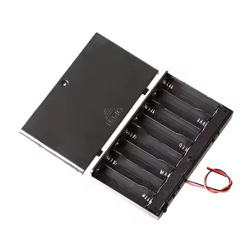 1/2Pcs 8 Slots AA Battery Holder Battery Storage Case Box With Switch & Cover Batteries Standard Con