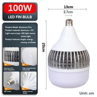Lamp LED Light Bulb High Power Fins Bulb E27 100W 150W 200W 300W Super Bright Bulb Mentol Lampu Ene
