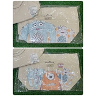 Hallmark Monster Baby Primary Color Tote Bag (Monster Baby/Monster Sister Flower)