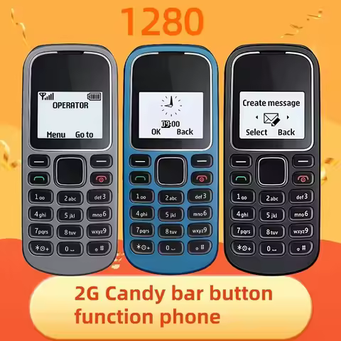 Nokia 1280 GSM 2G elderly machine straight button backup elderly non-smart machine super long standb