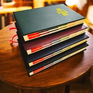 Work Agenda NoteBook deluxe 2025 Various Colors Leather Cover