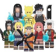 WM6107 Naruto Toys Minifigures Zabuza Sakura Jiraiya Comic Building Blocks