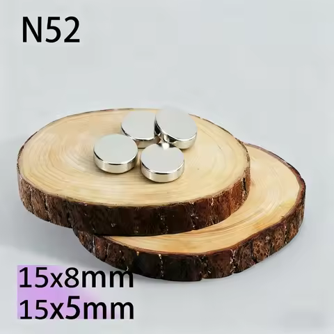 N52 15x5 15x8 Magnet strong Neodymium Motor standardg enerator Nickel Coating 3D Printer generation 