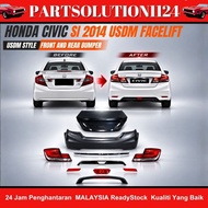 HONDA CIVIC FB 2012 CONVERT CIVIC FB6 SI USDM 2014 FULLSET REAR BUMPER BODY KITS