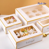 【10pcs】2/4/6/12 Holes Cavity cupcake box/Tart Kotak/dessert box 杯子蛋糕盒 gift box