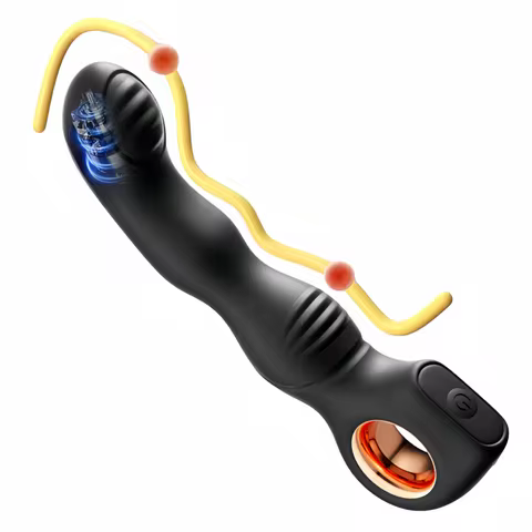 Male Prostate Massager Anal Vibrator G-Spot Stimulating Vibrating Butt Plug Gay Anal Toys Beginner A