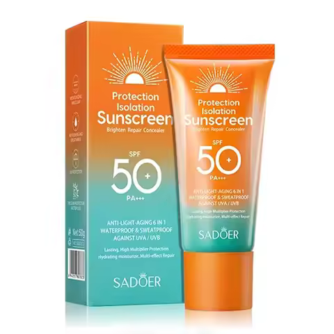 SADOER Spf 50+ Sunscreen for Face Protector Solar skincare Dual Tube Multi Effect PA+++ Facial Sunsc