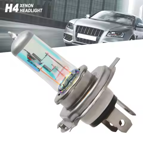 2PCS H4 Car Headlight Bulbs 12V 55W Headlight Bulbs Super Bright Car Anti-fog Light Bulbs Near and F