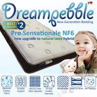 Dreampebble Pro Sensationale NF4/NF6 Mattress /Ideal for Bunk or Loft Bed /Kids & elderly safe /Hybr